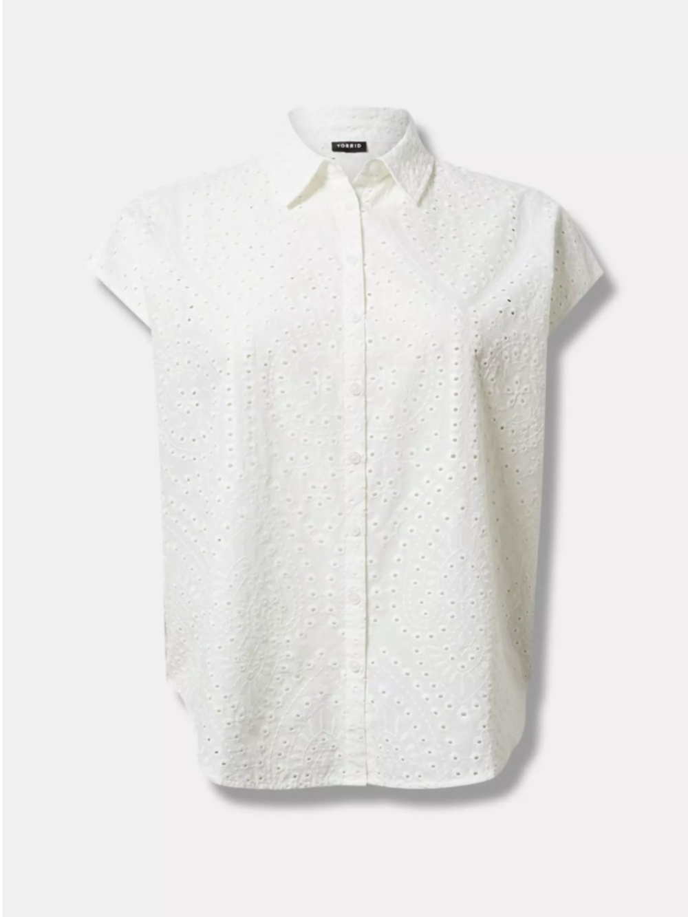 Torrid ⎸ Eyelet Cotton Voile Dolman Shirt